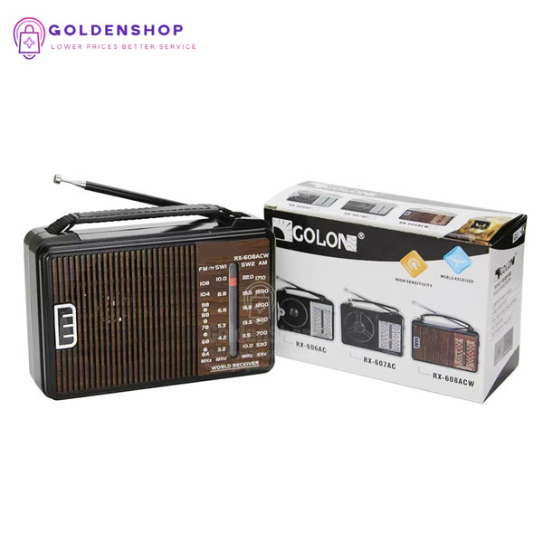 Retro radio sa bt zvucnicima i punjivom baterijom GOLON