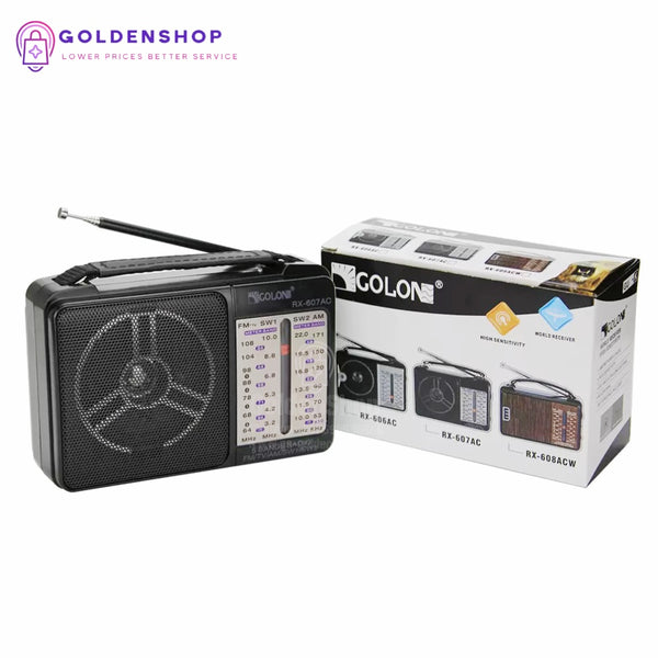 Retro radio sa bt zvucnicima i punjivom baterijom GOLON
