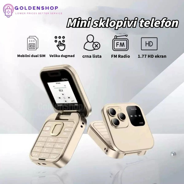 Mini mobilni telefon na preklop i16 Pro