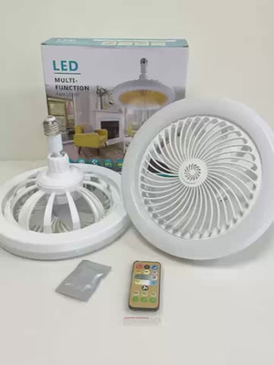 Pametni LED Luster sa Ventilatorom i Daljinskim Upravljačem E27