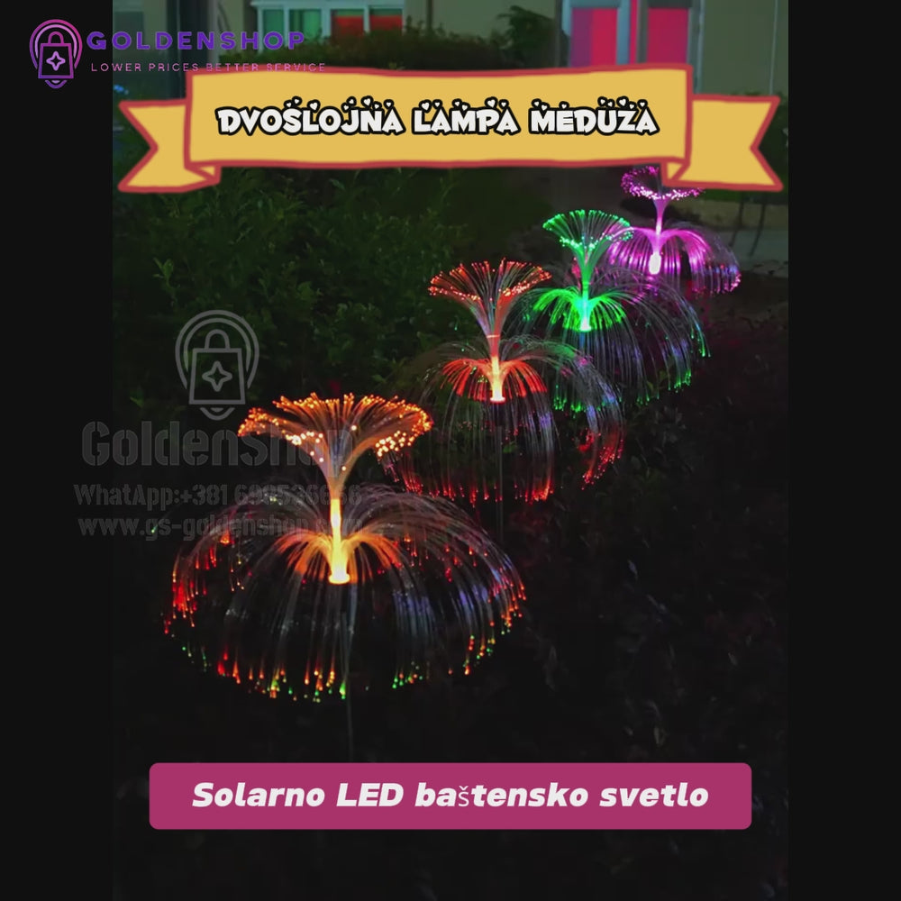 Solarna LED Dekoracija "Meduza" - RGB Menjanje Boja