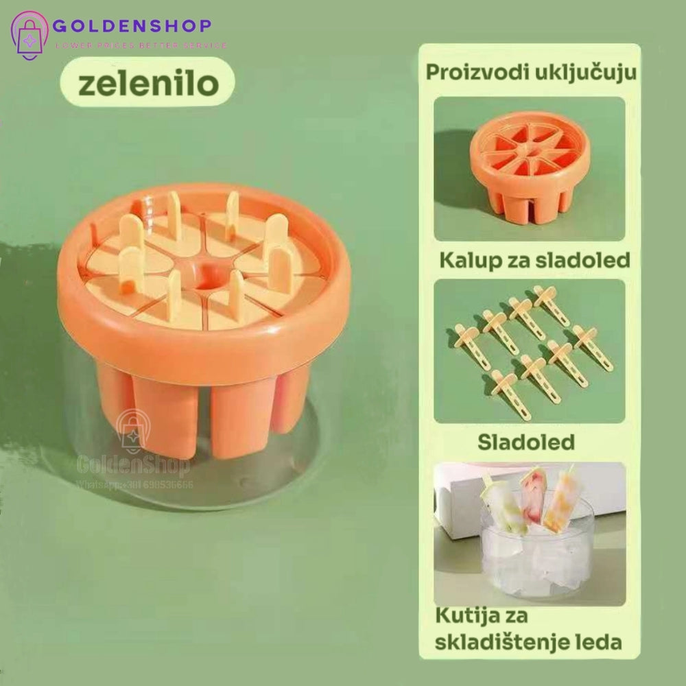 Sladoled kalup - Kalup za sladoled - Set od 8 kalupa
