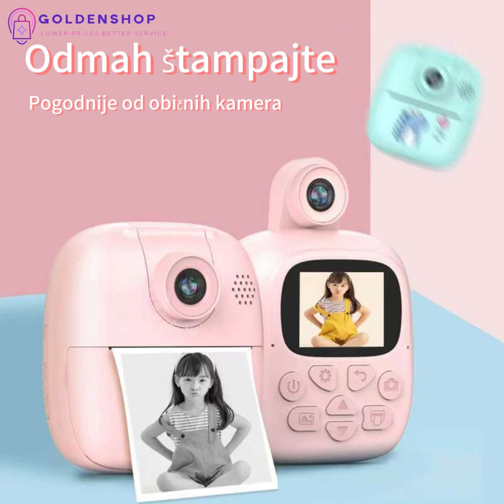 Digitalni fotoaparat za decu Štampač fotoaparat Foto