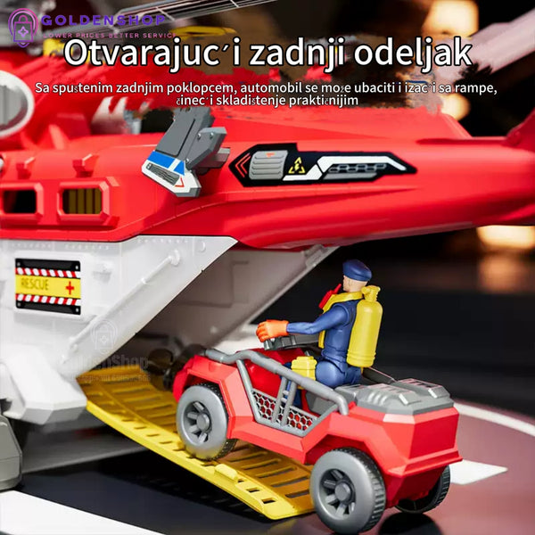 Helikopter Igračka - Višenamenski Spasilački Helikopter za Decu