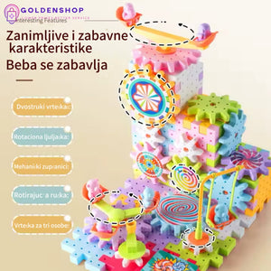 Magični električni set zupčanika i staza (Dečija edukativna igračka)
