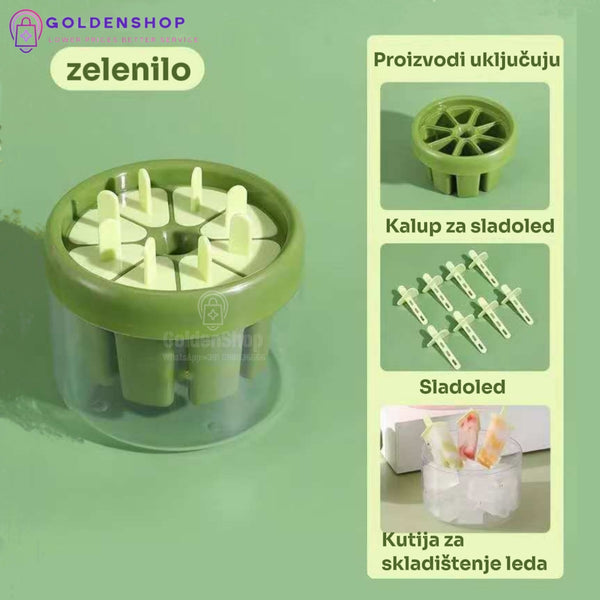 Sladoled kalup - Kalup za sladoled - Set od 8 kalupa