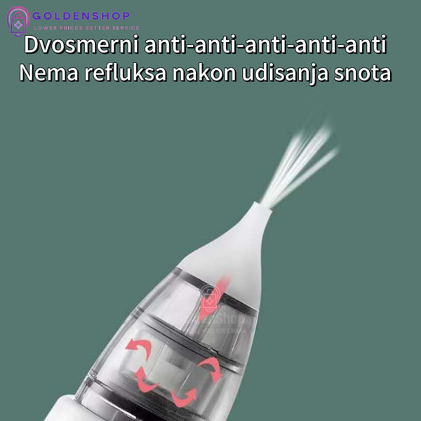 Električni vakum aspirator za nos i uši za bebe