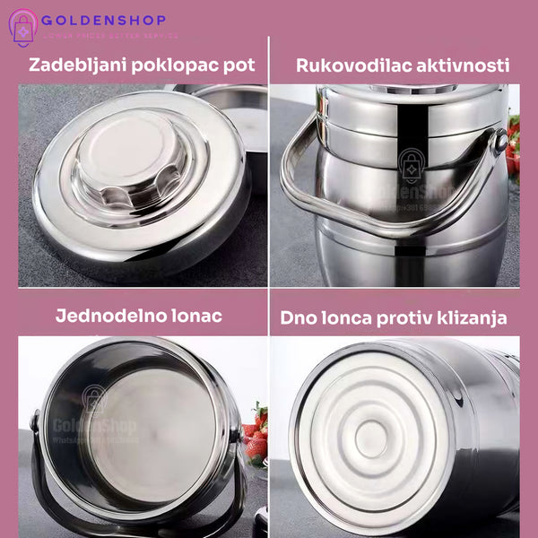 Termalna kutija za ručak od nerđajućeg čelika 0.7L