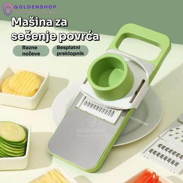 Višenamenski secko za povrće sa 7 nastavaka – Kuhinjski rendalica / Poklon za domaćinstvo