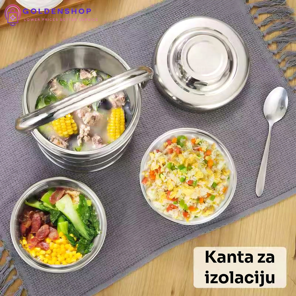 Termalna kutija za ručak od nerđajućeg čelika 0.7L