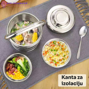 Termalna kutija za ručak od nerđajućeg čelika 0.7L