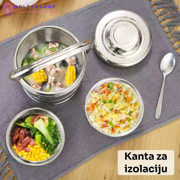 Termalna kutija za ručak od nerđajućeg čelika 0.7L