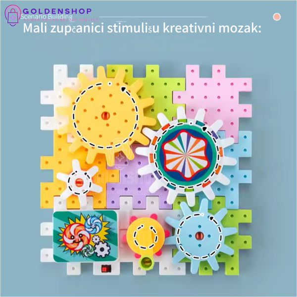 Magični električni set zupčanika i staza (Dečija edukativna igračka)